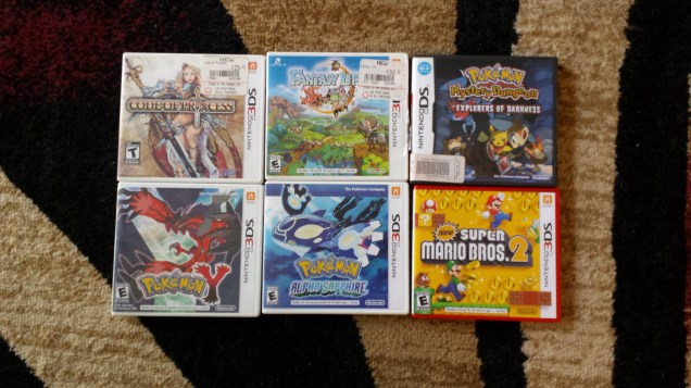 5 3DS games and a DS game