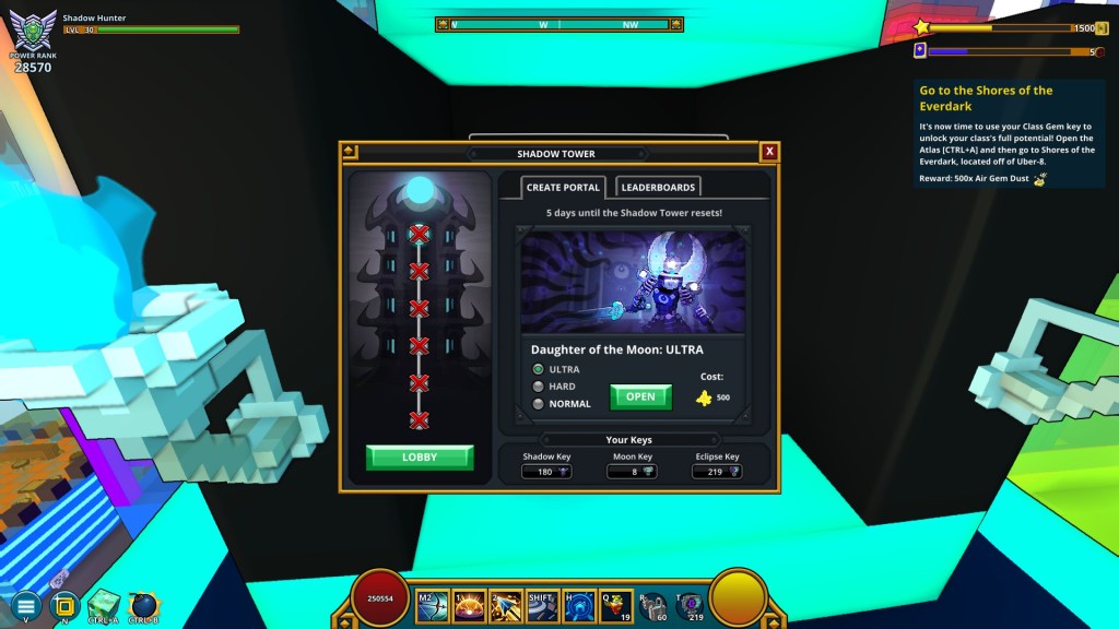 Running the Whole Shadow Tower